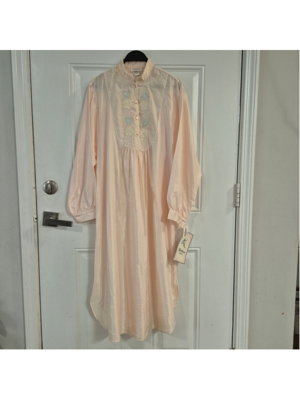 Women's Barbizon Sleepwear Nightgown, Pink and White, NWT
